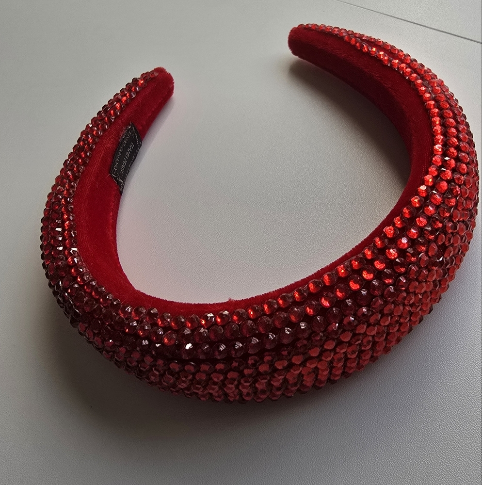 Red Crystal Embellished Headband